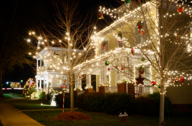 christmas light installed in Sacramento, CA