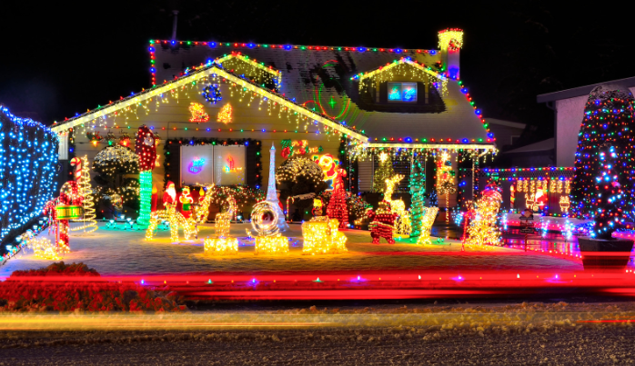 christmas light installed in Sacramento, CA